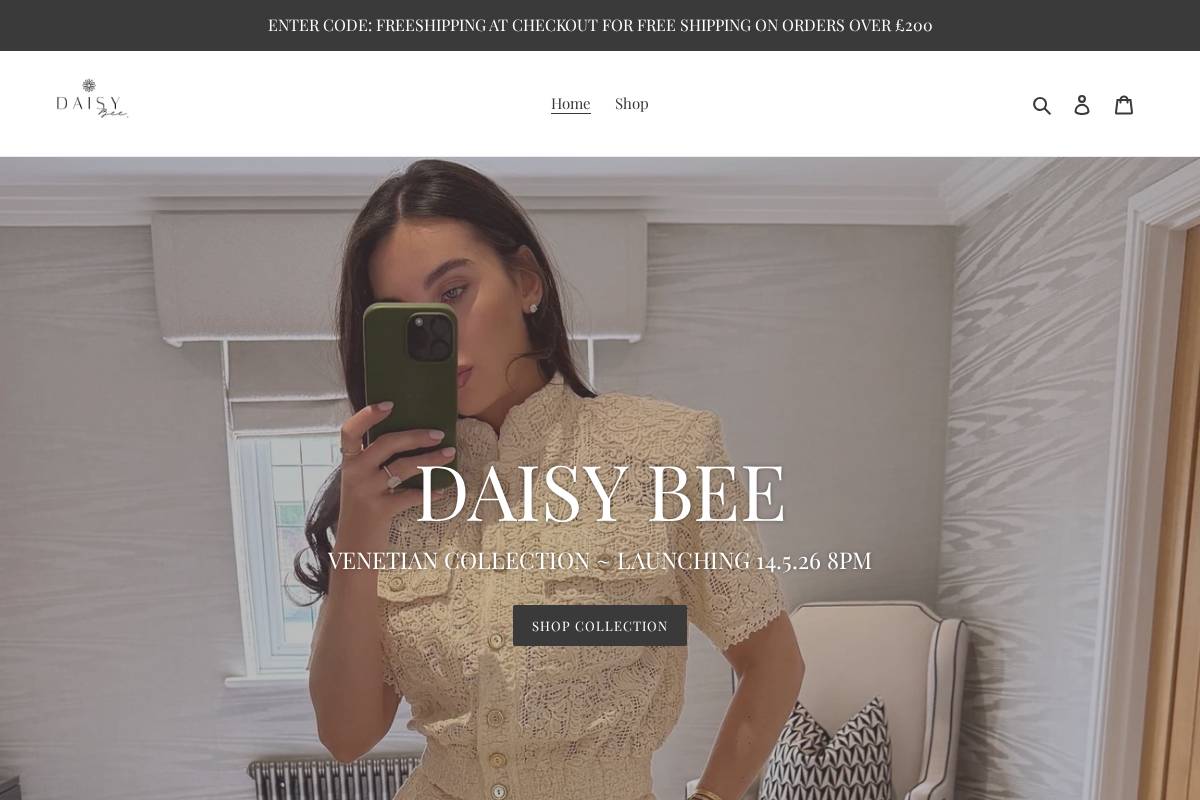 daisy-bee.com homepage screenshot