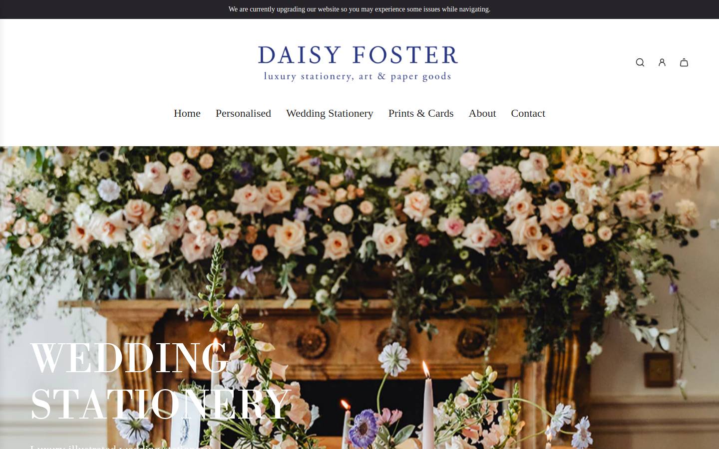 daisyfoster.com homepage screenshot