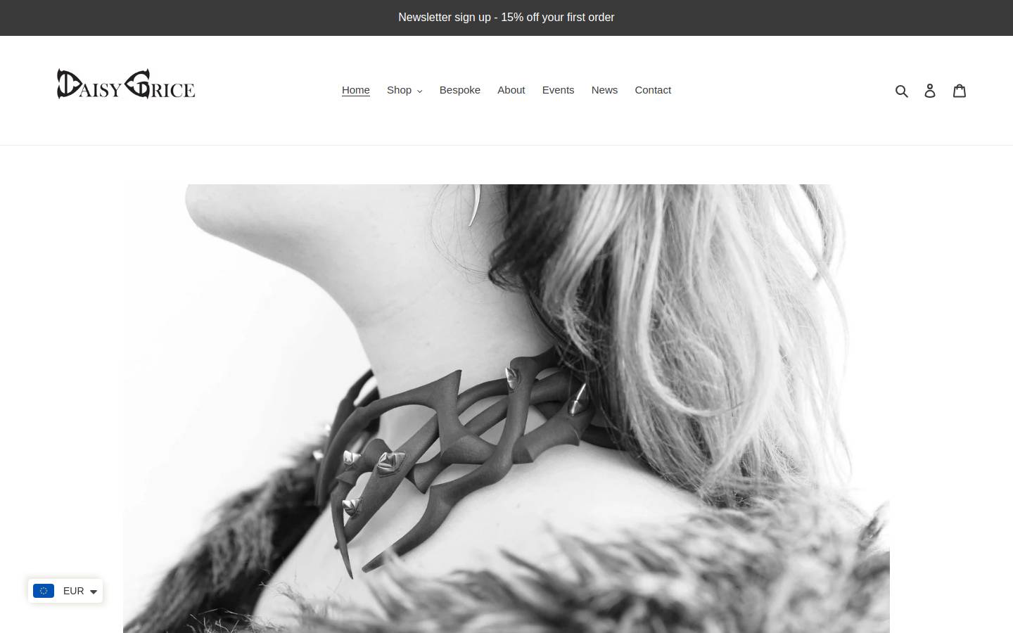 daisygrice.com homepage screenshot