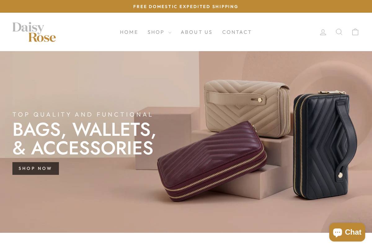 daisyrose.com homepage screenshot