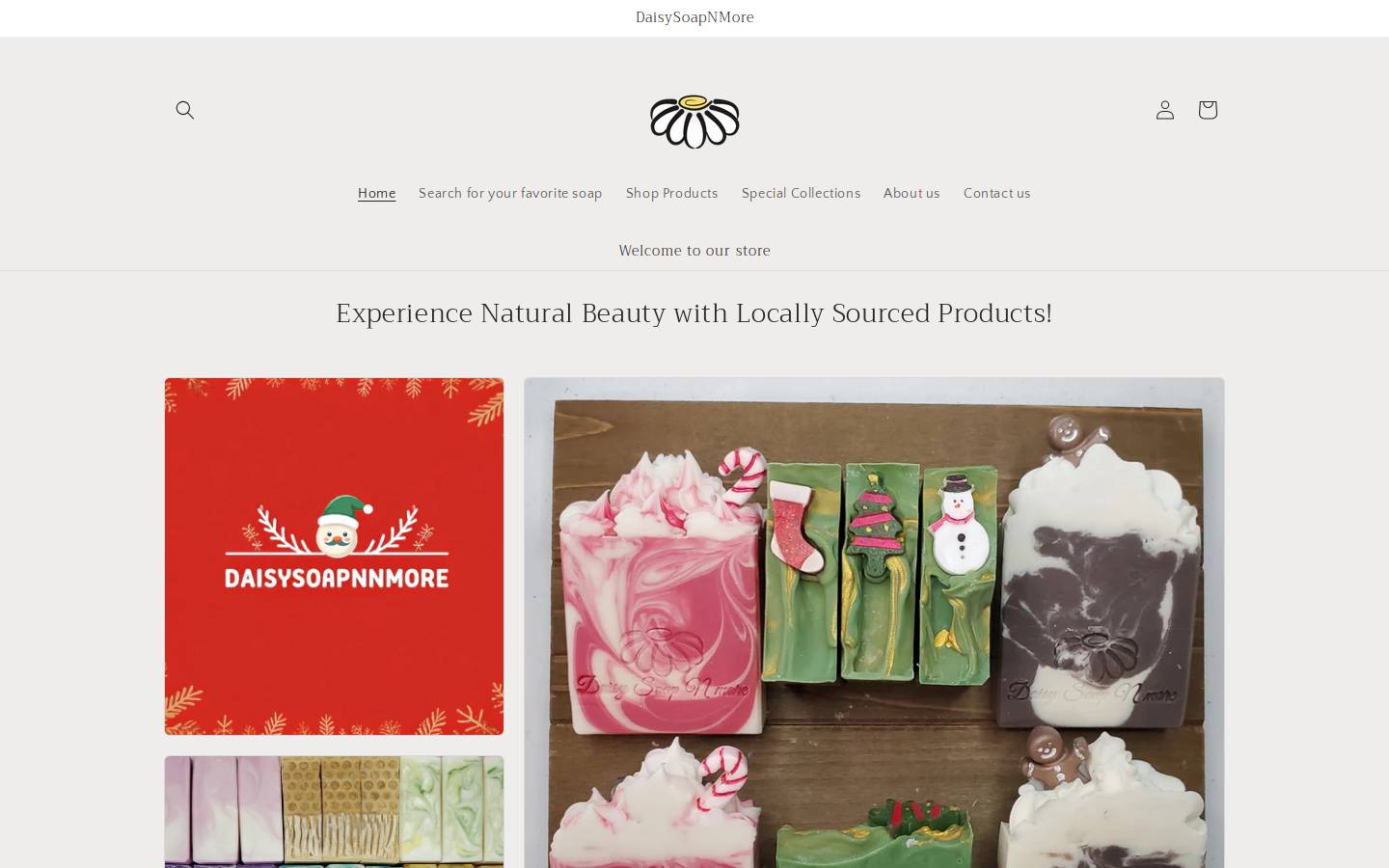 daisysoapnmore.com homepage screenshot