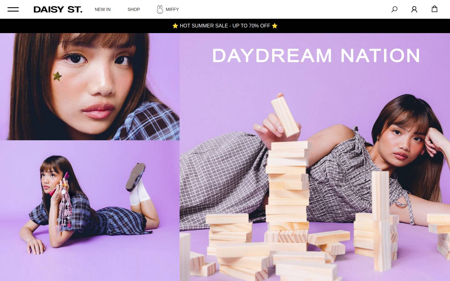 Daisystreet.co.uk homepage screenshot