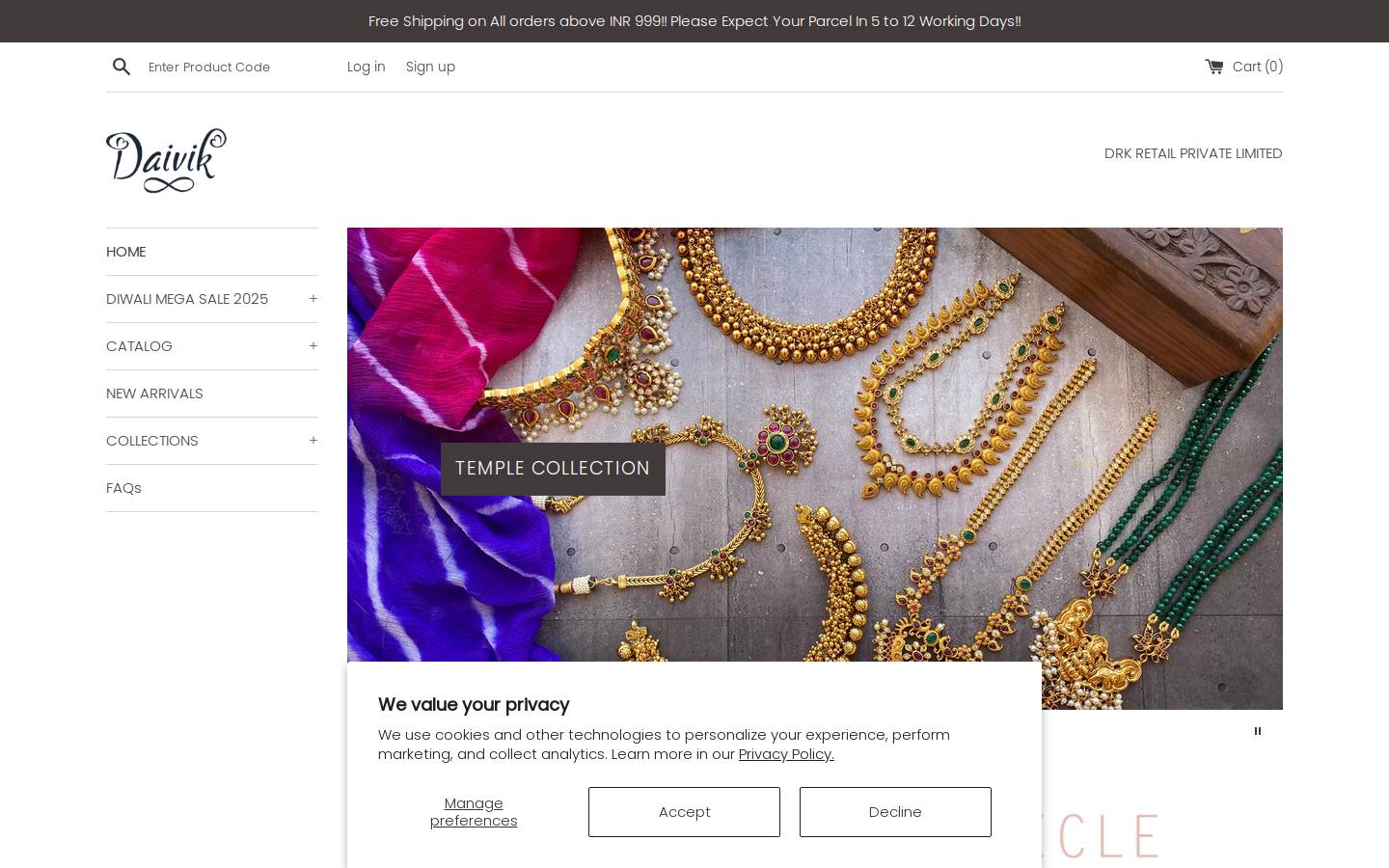 daivik.in homepage screenshot