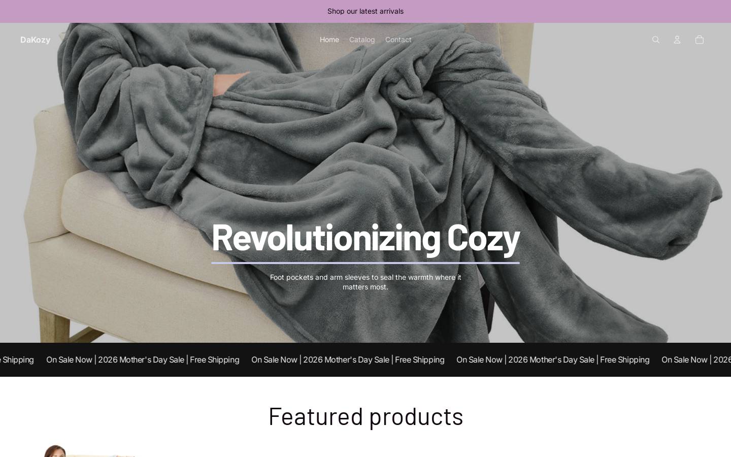 dakozy.com homepage screenshot