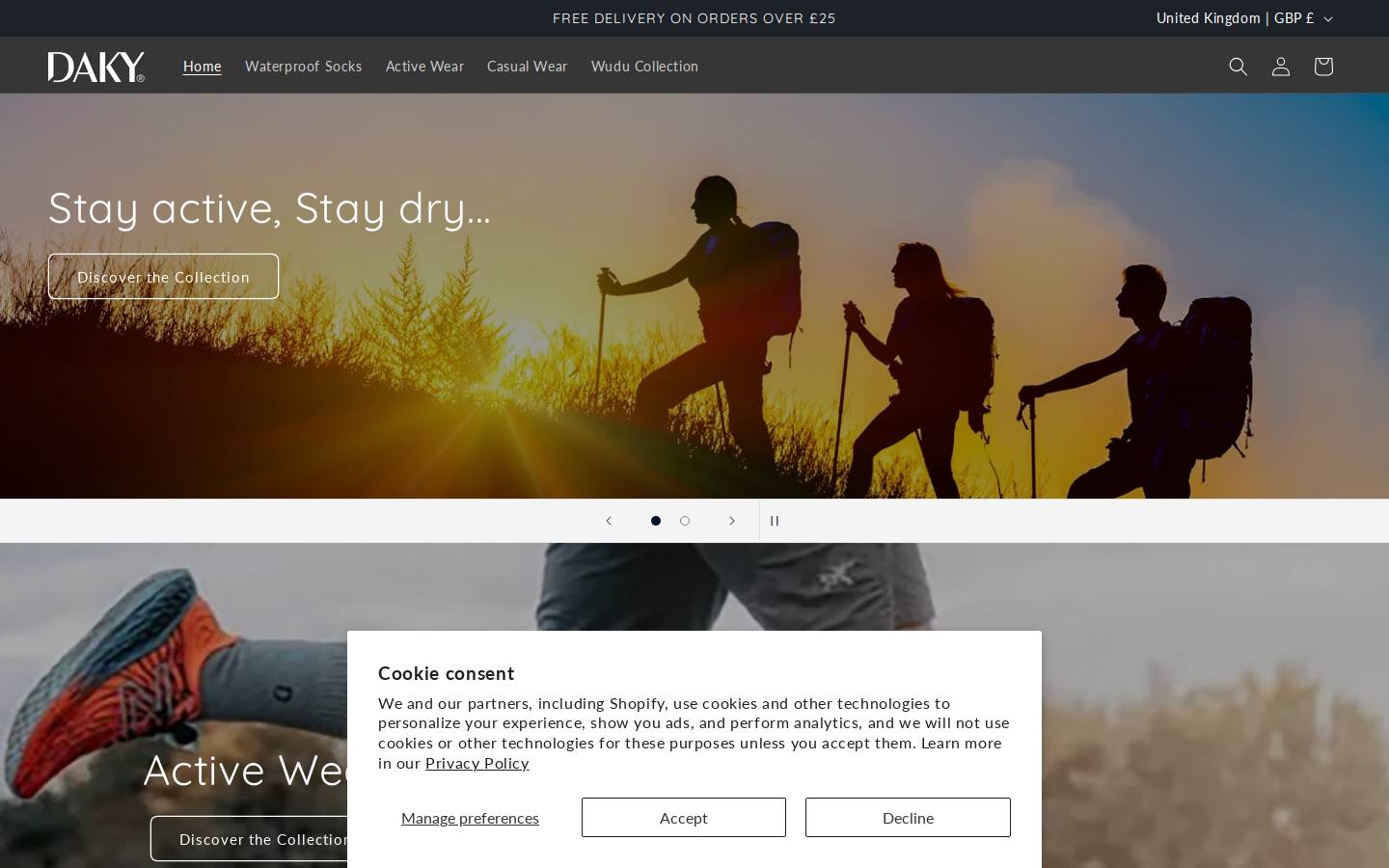 daky.com homepage screenshot