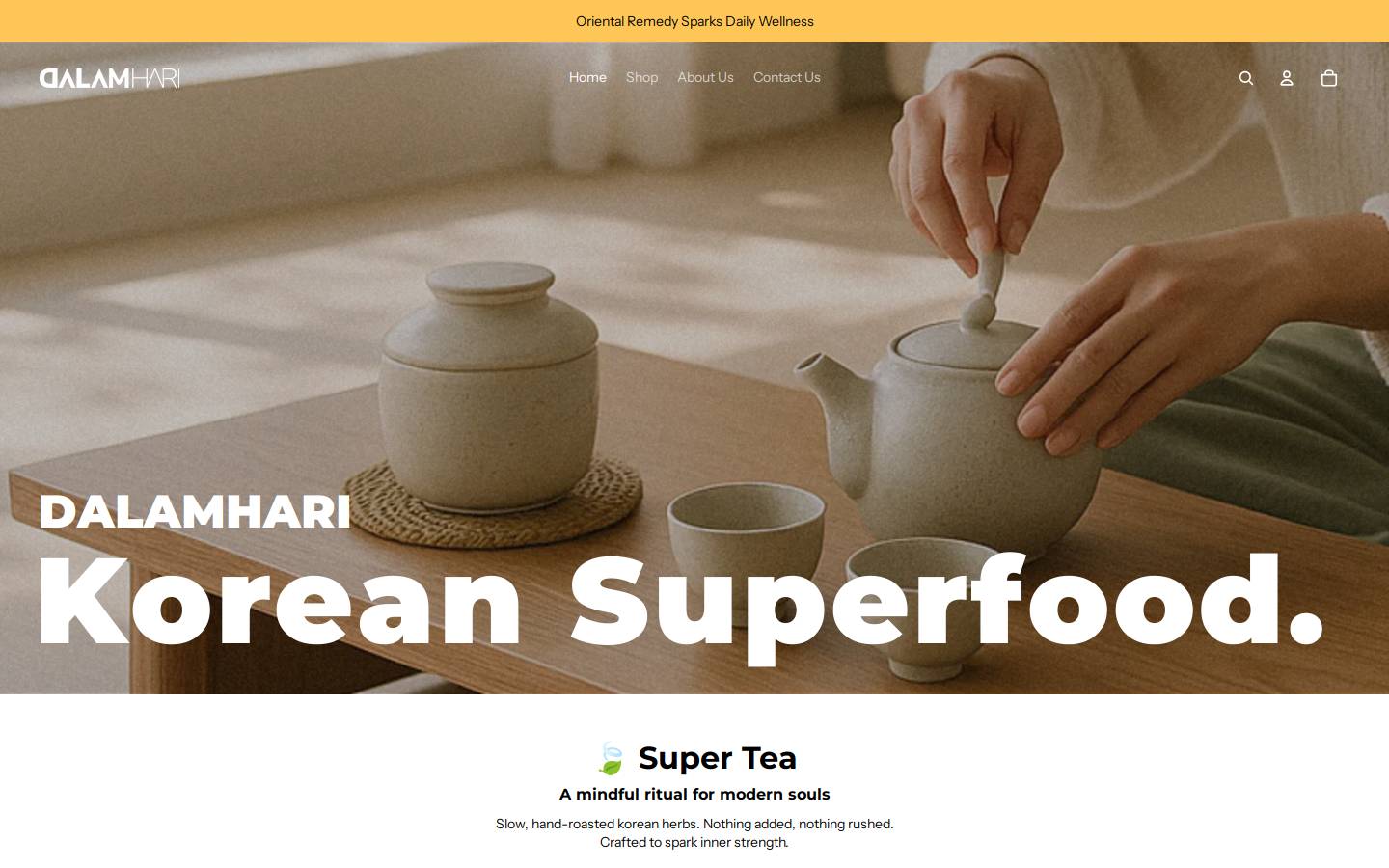 dalamhari.com homepage screenshot