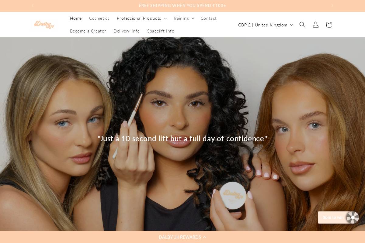 dalbyuk.com homepage screenshot