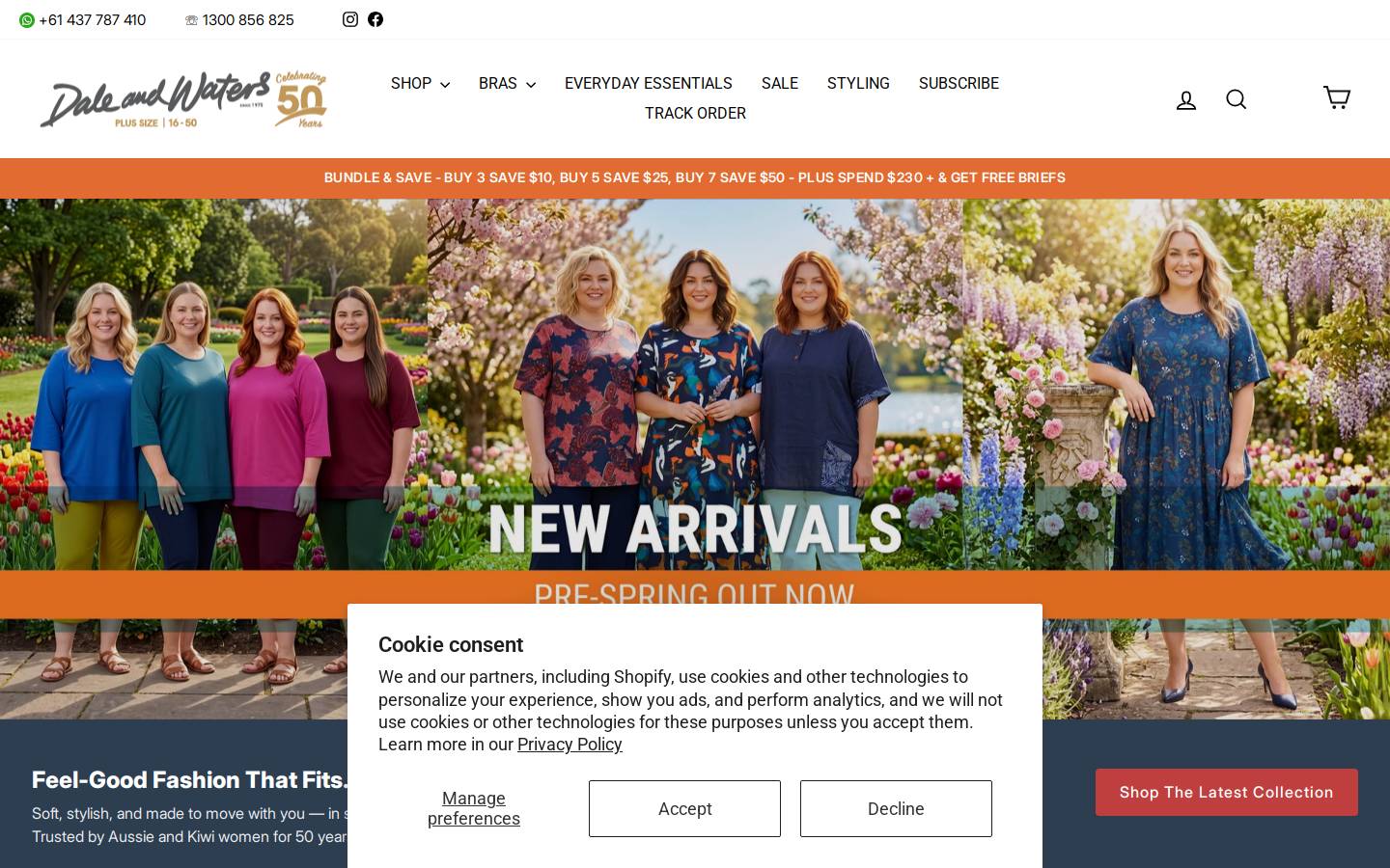 daleandwaters.com.au homepage screenshot