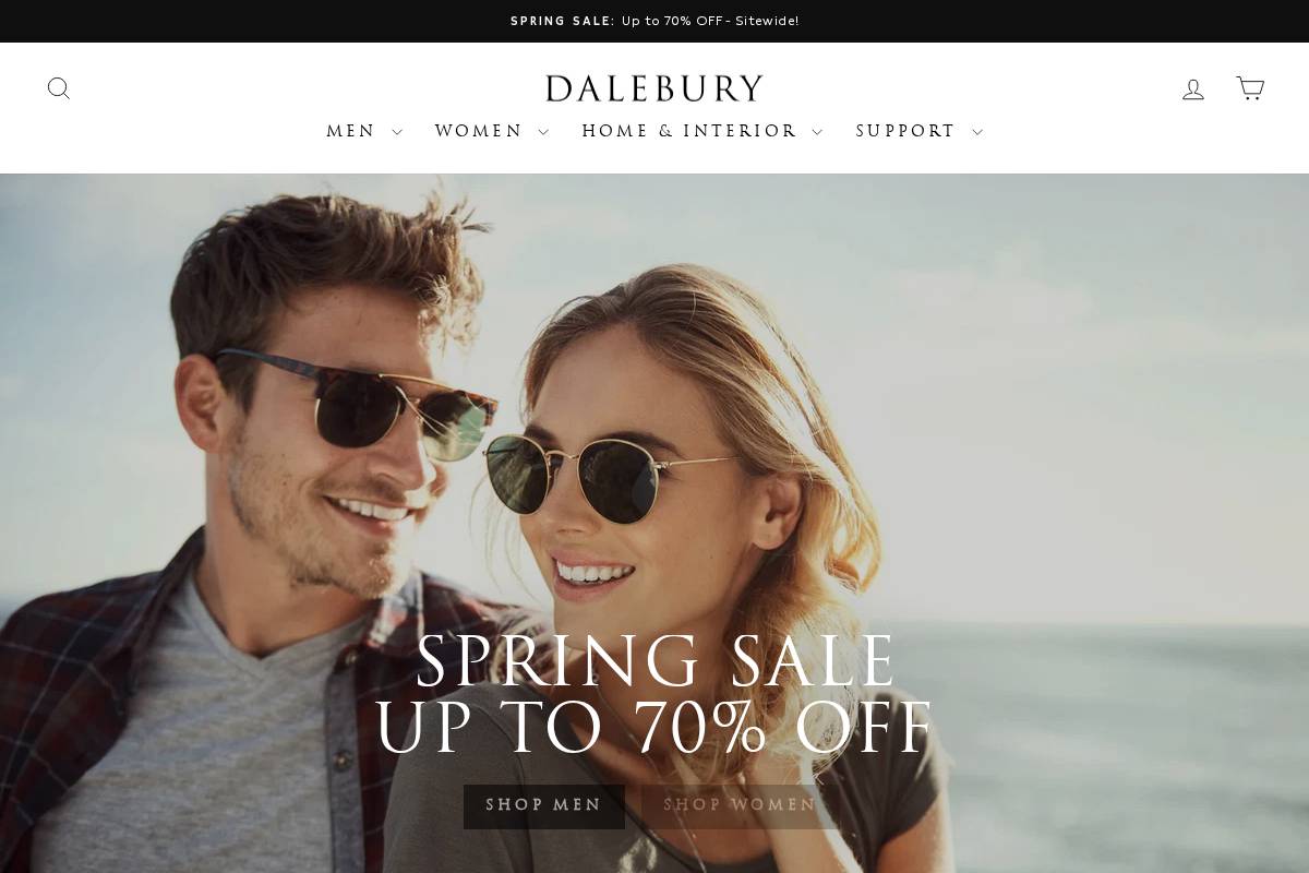 Dalebury homepage screenshot