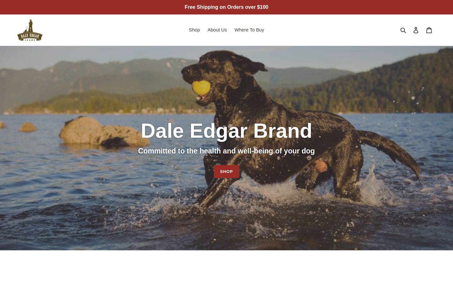 daleedgarbrand.com homepage screenshot