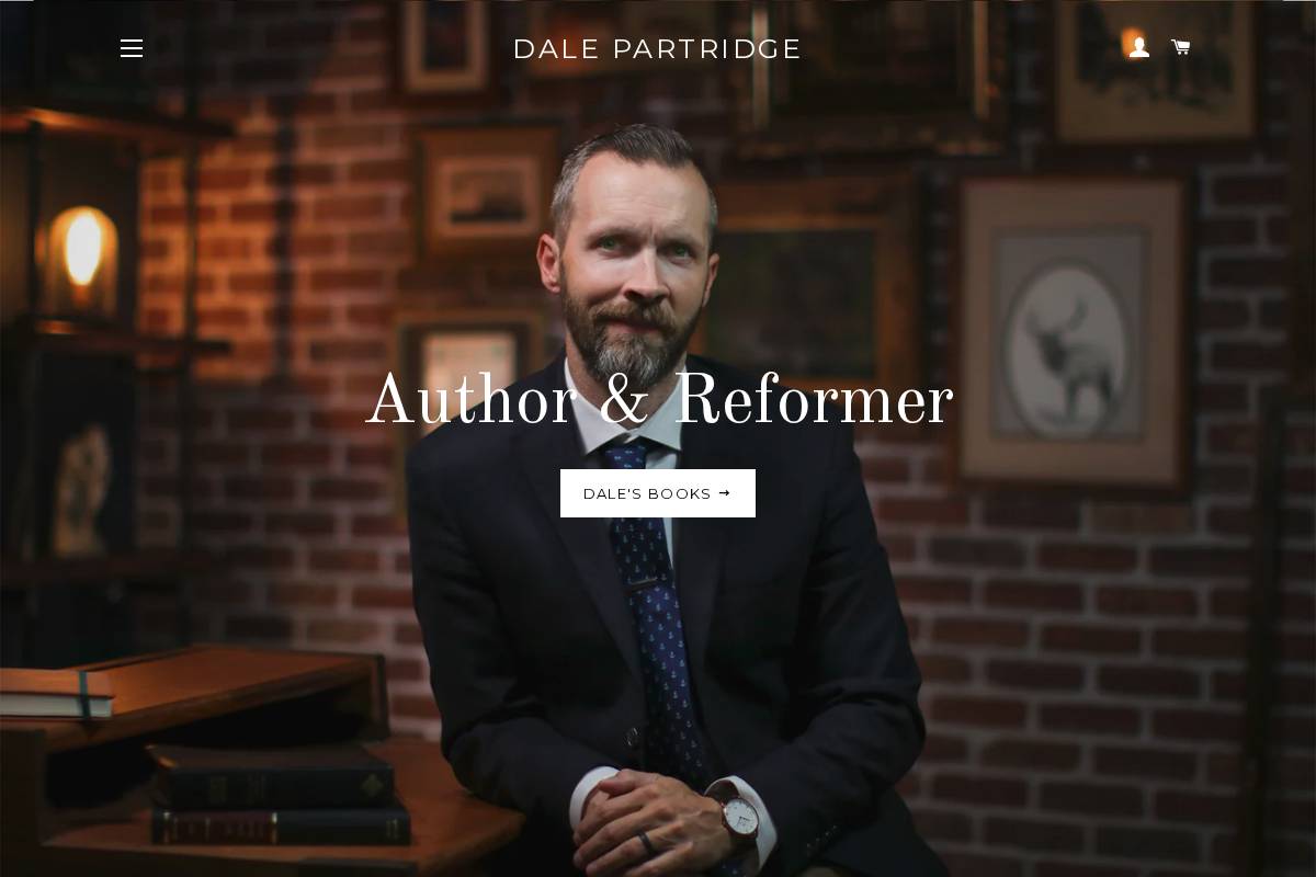 dalepartridge.com homepage screenshot