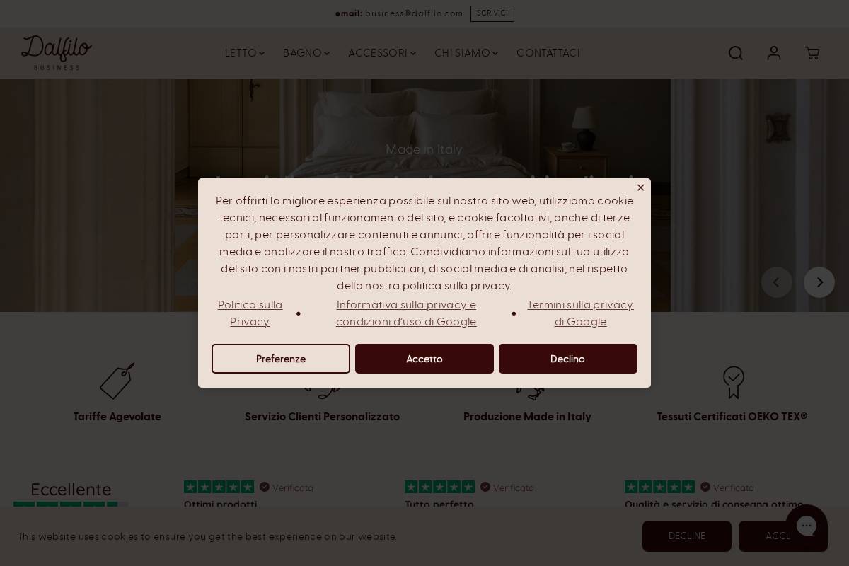 Dalfilo homepage screenshot