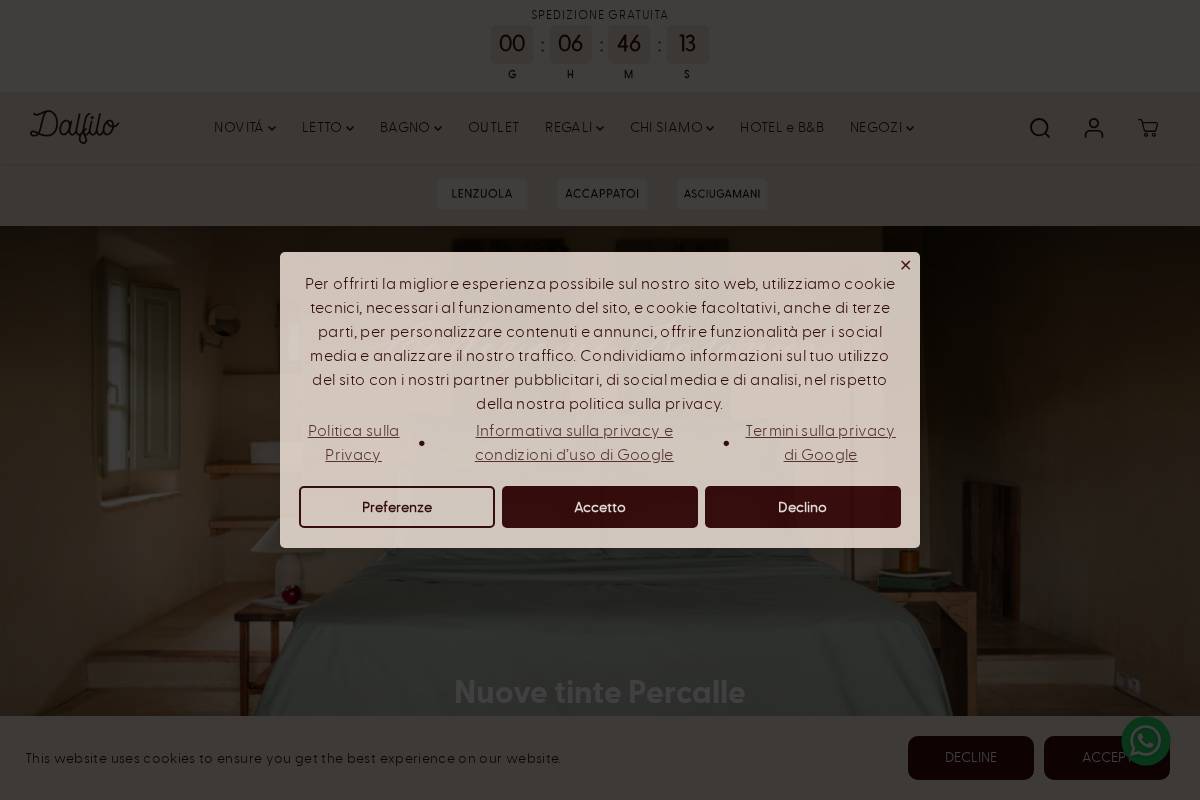 Dalfilo homepage screenshot
