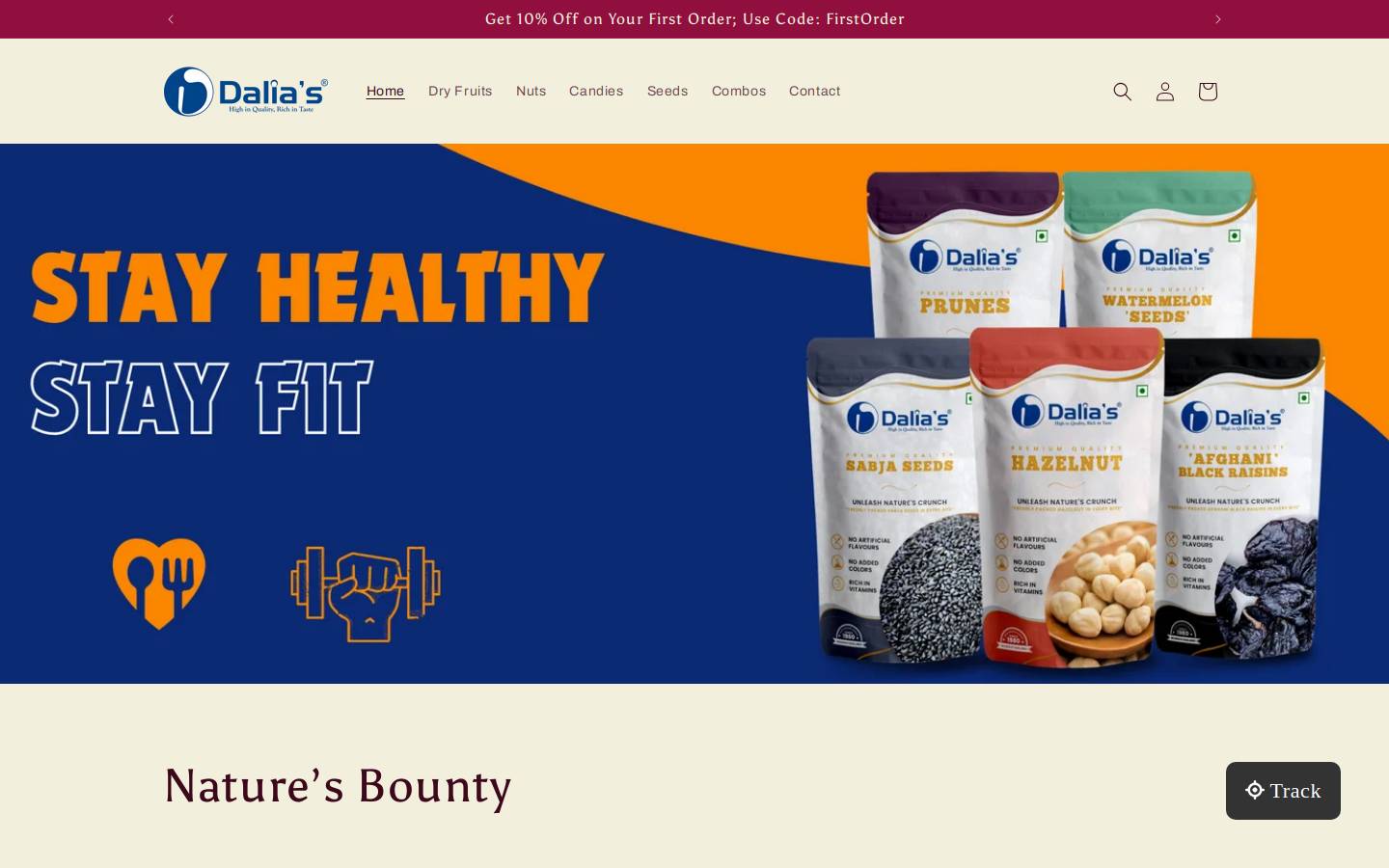dalias.in homepage screenshot