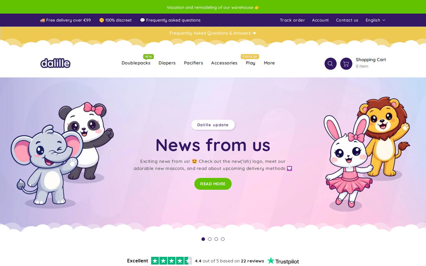 dalille.com homepage screenshot
