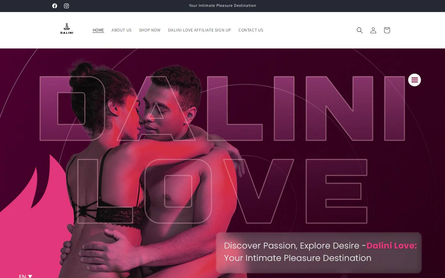 dalinilove.com homepage screenshot