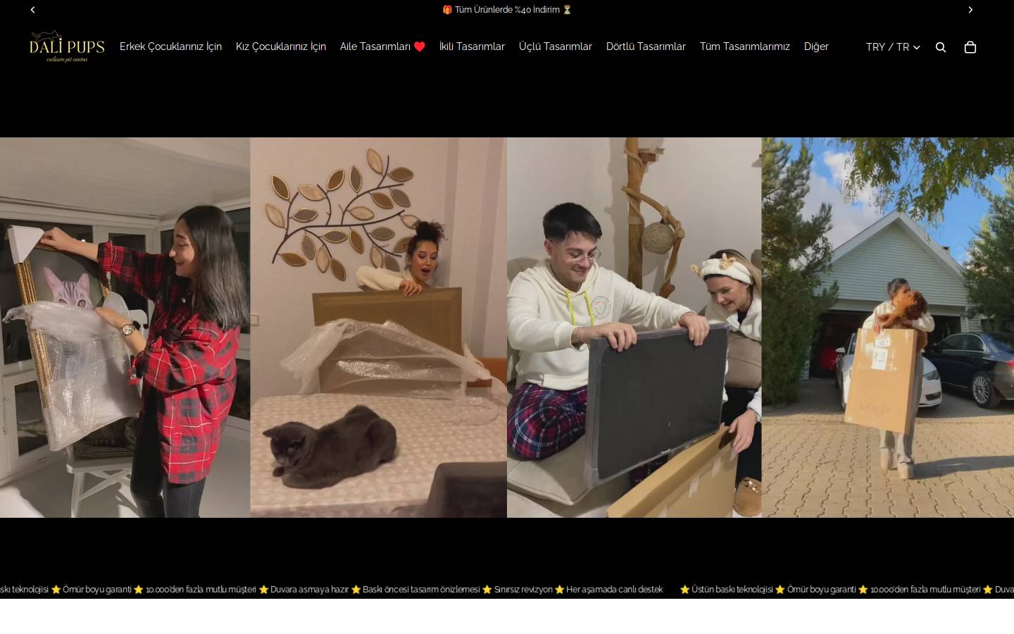 dalipups.com homepage screenshot