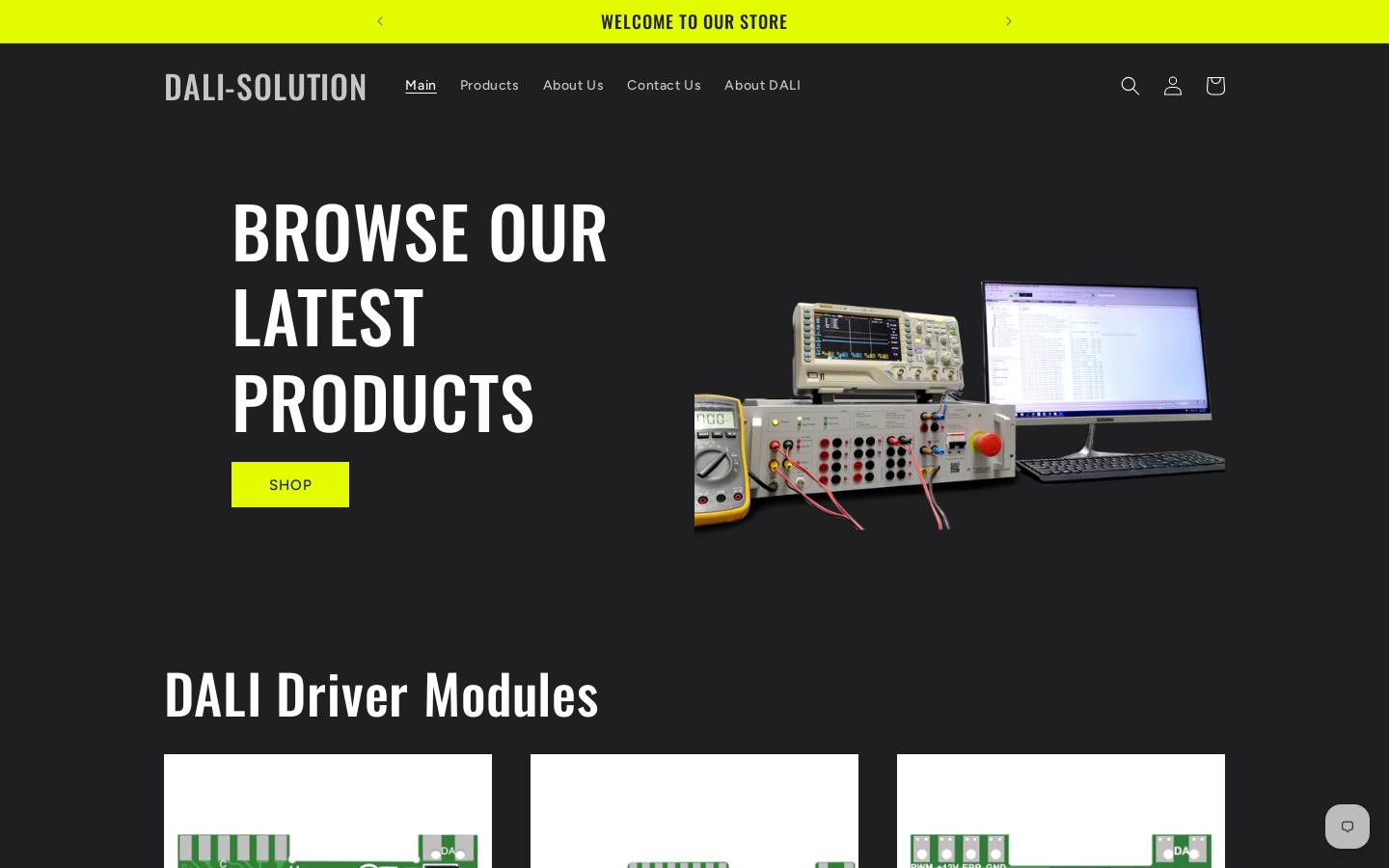 dalisolution.com homepage screenshot