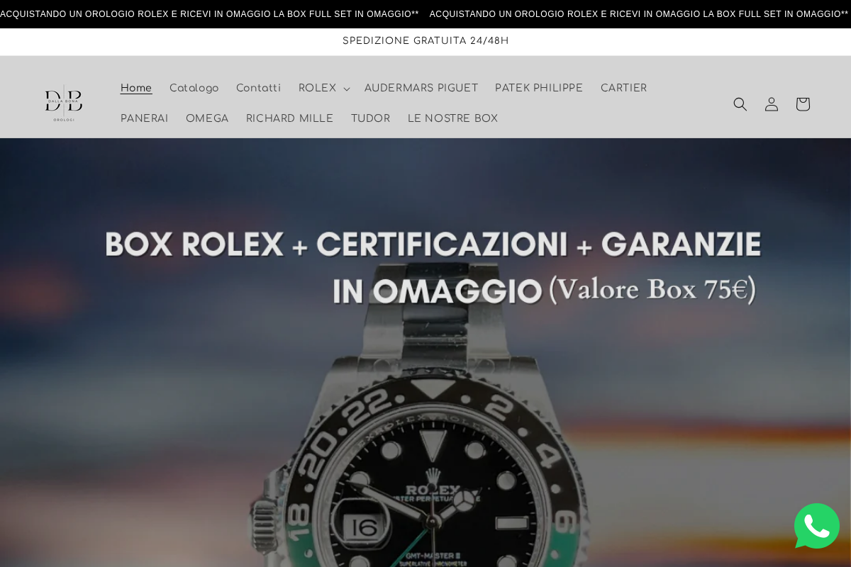 Dallabonaorologi homepage screenshot