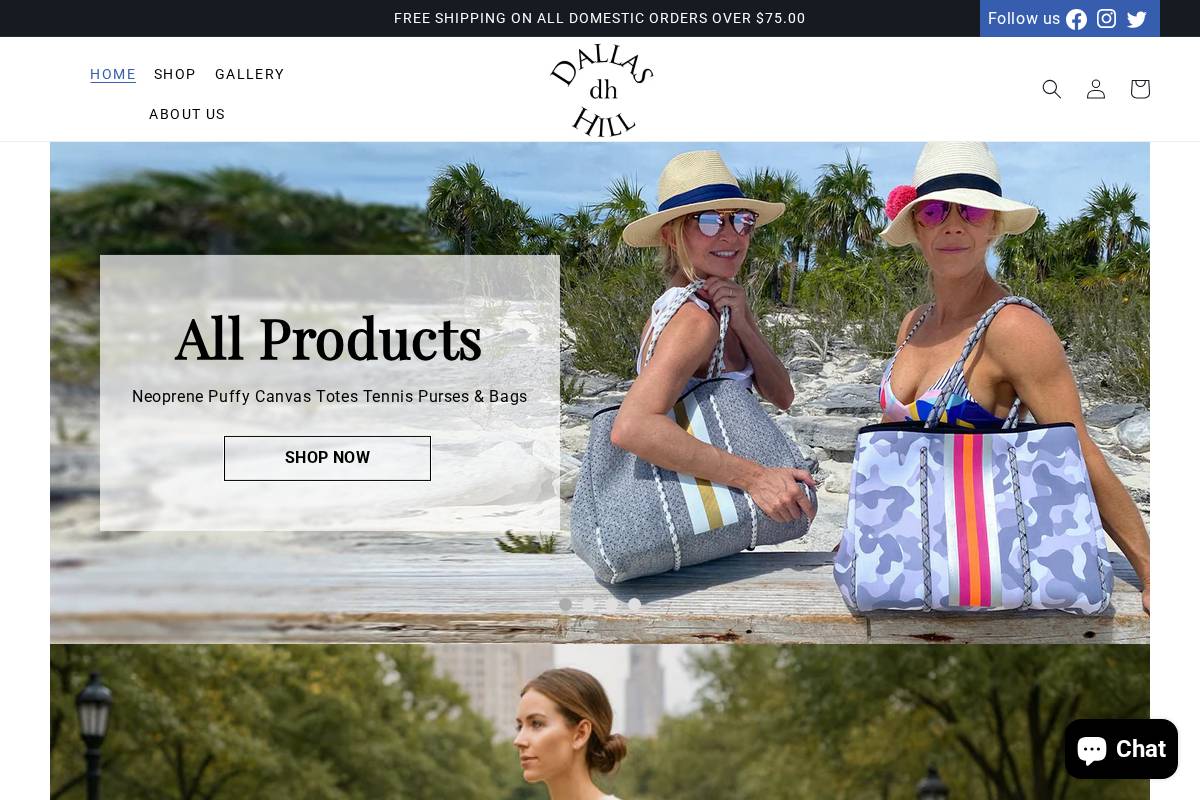 Dallas Hill Design homepage screenshot