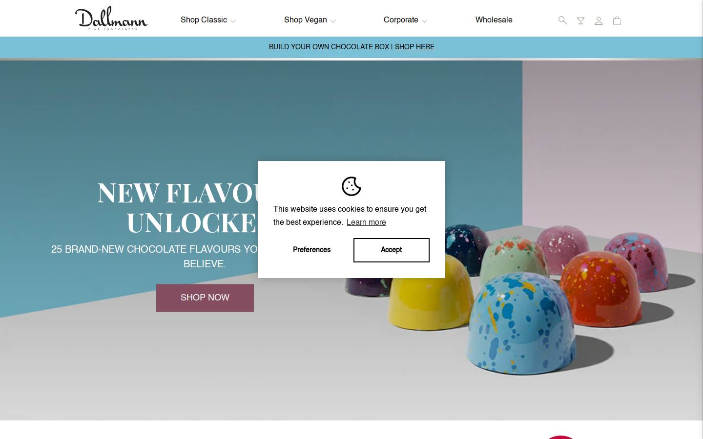 dallmannconfections.com homepage screenshot