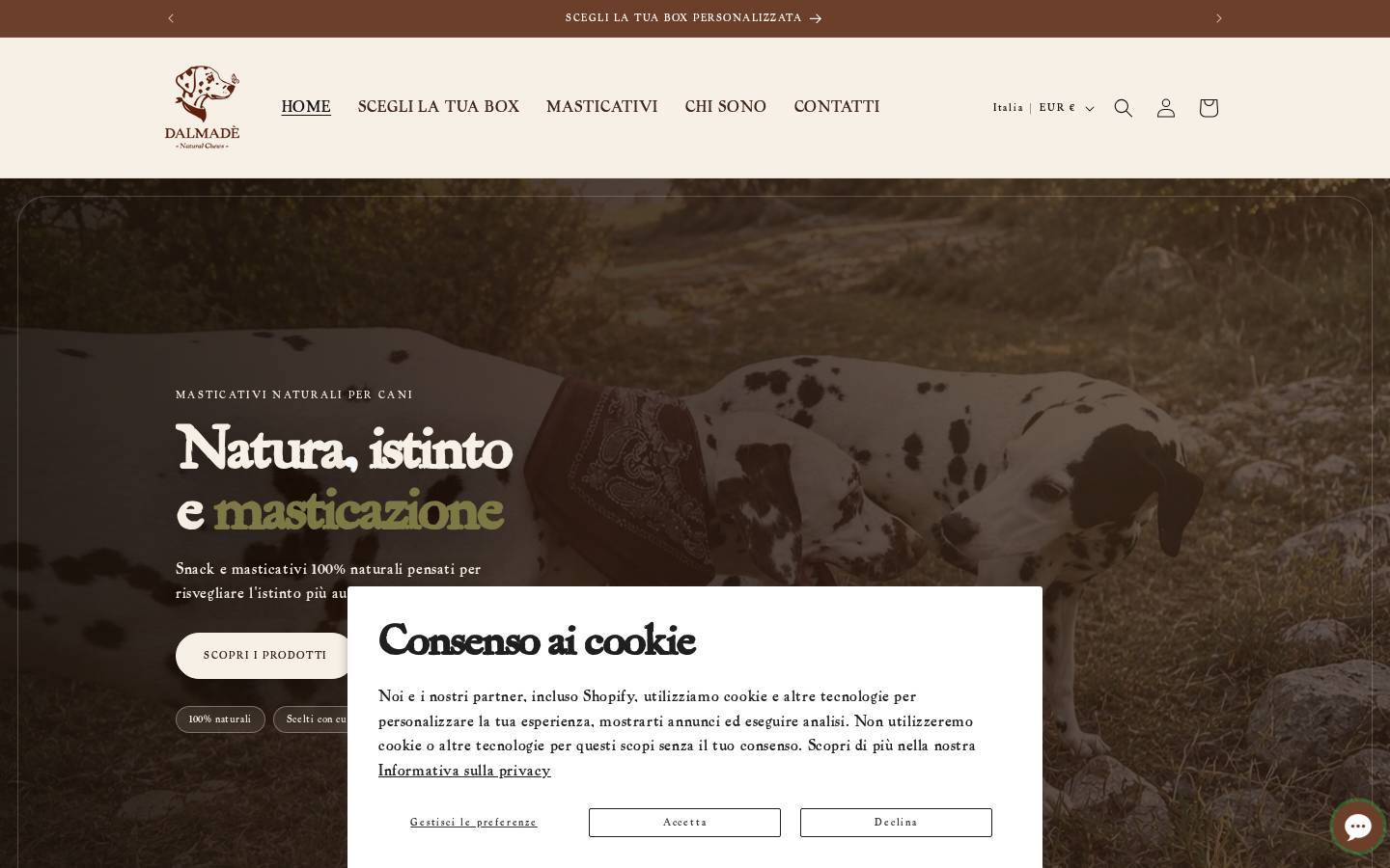 dalmade.it homepage screenshot