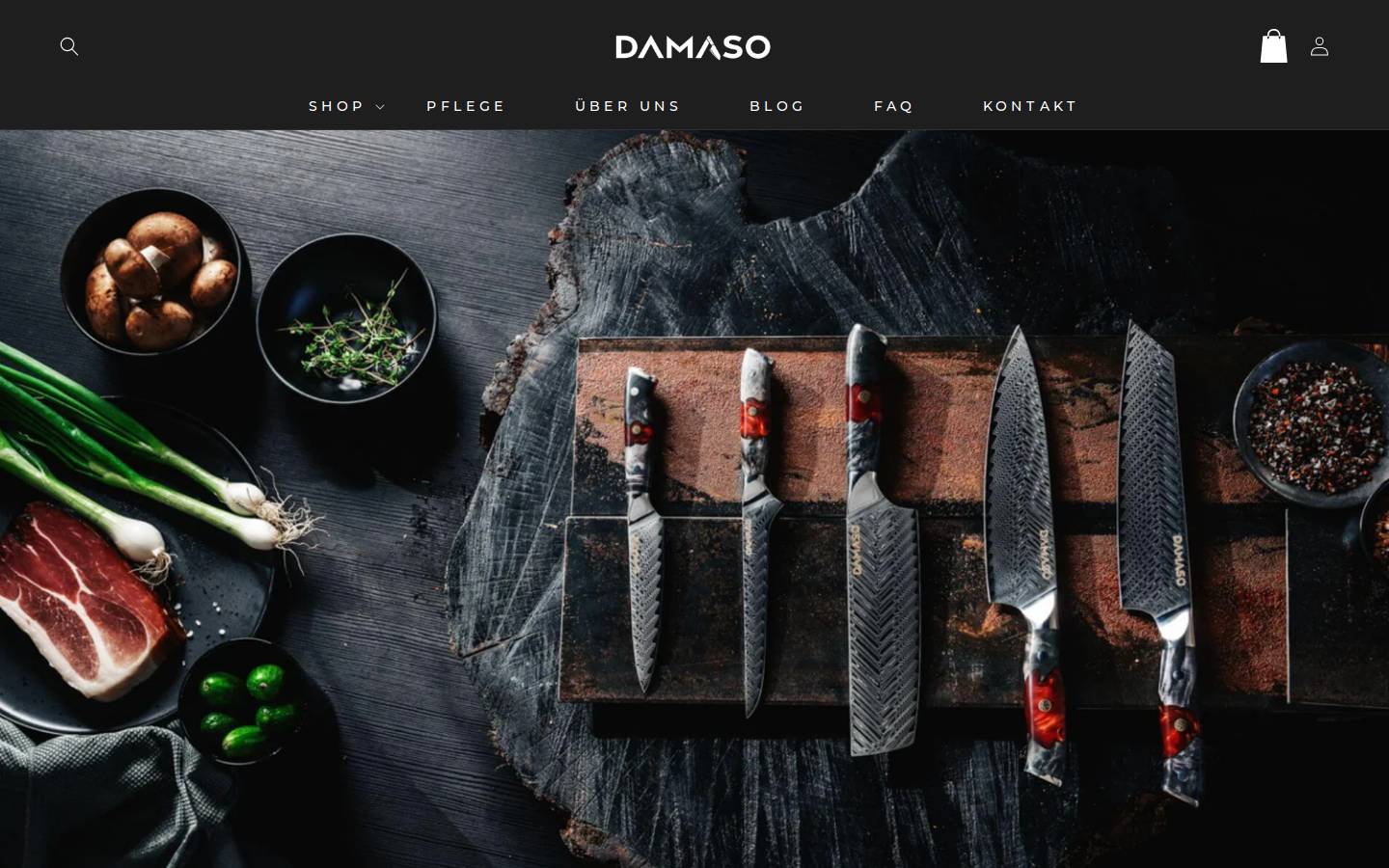 damaso.de homepage screenshot