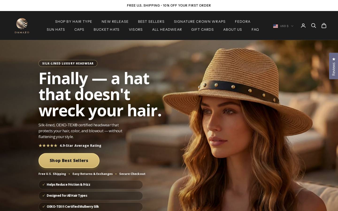 Damazo homepage screenshot