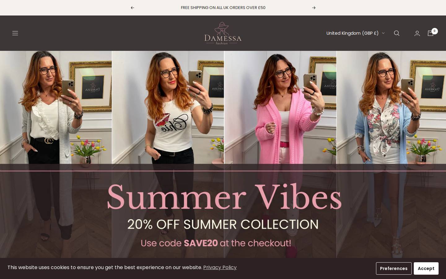 damessafashion.com homepage screenshot