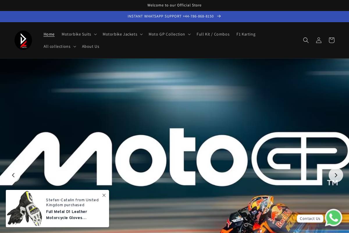 Damotogear homepage screenshot