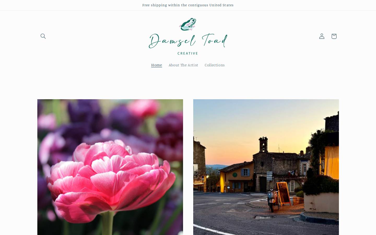 damseltoad.com homepage screenshot