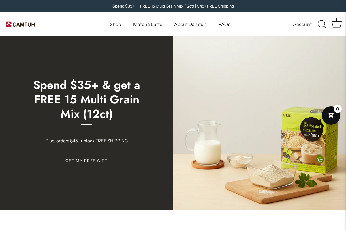 Damtuh homepage screenshot