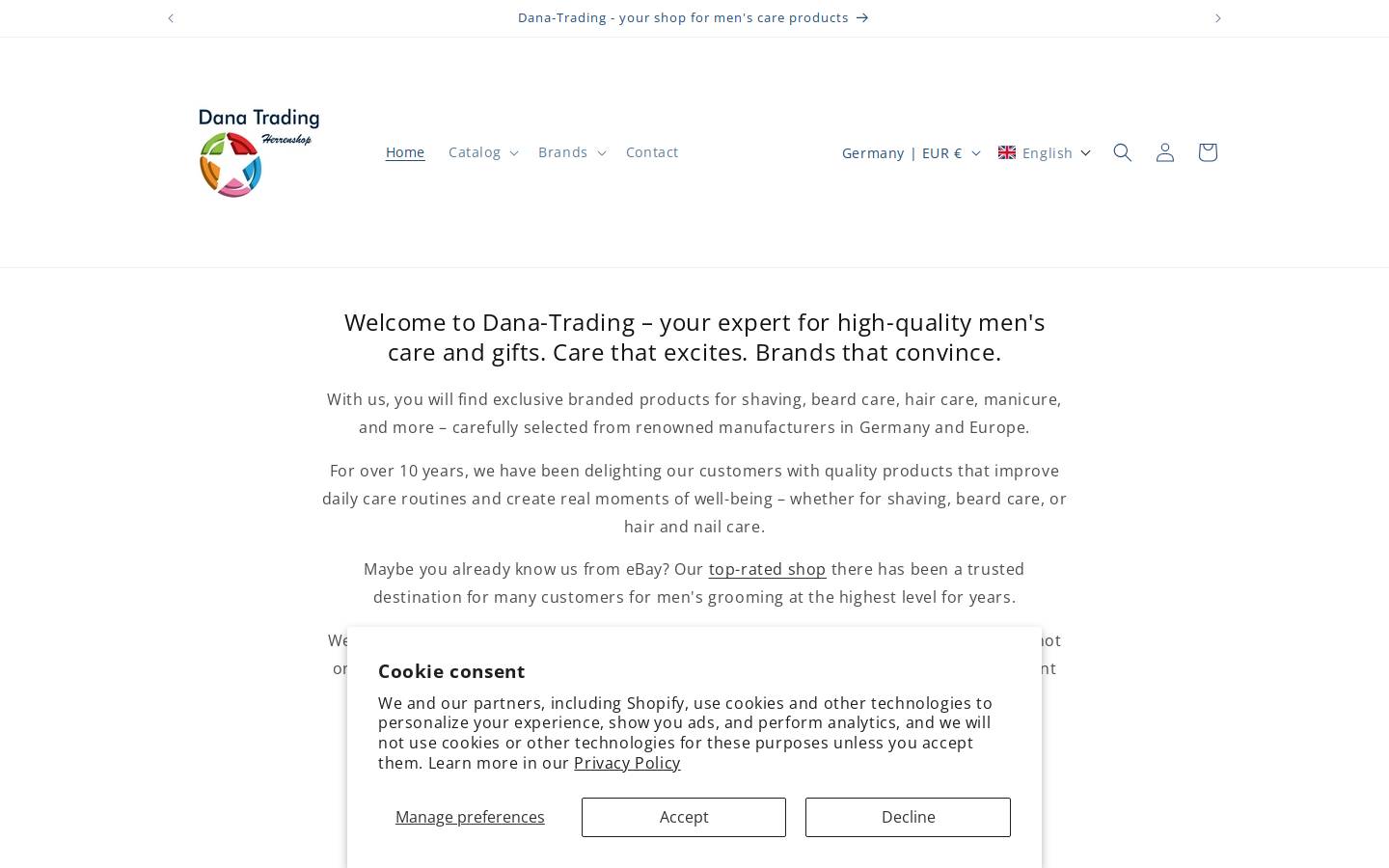dana-trading.com homepage screenshot