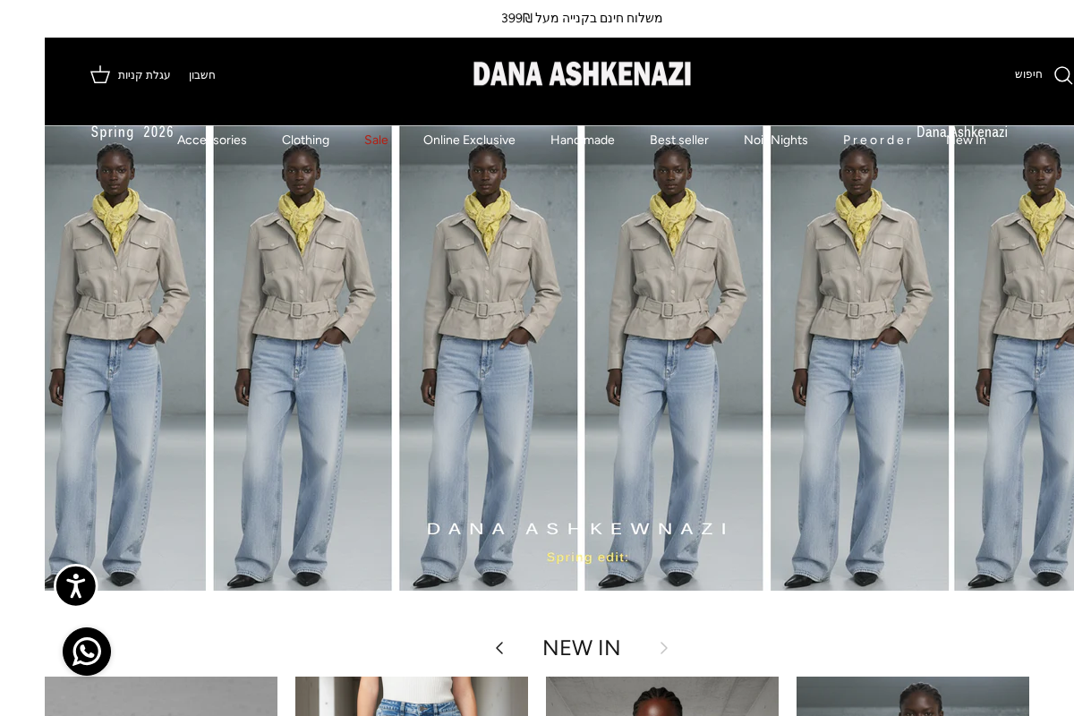 דנה אשכנזי homepage screenshot