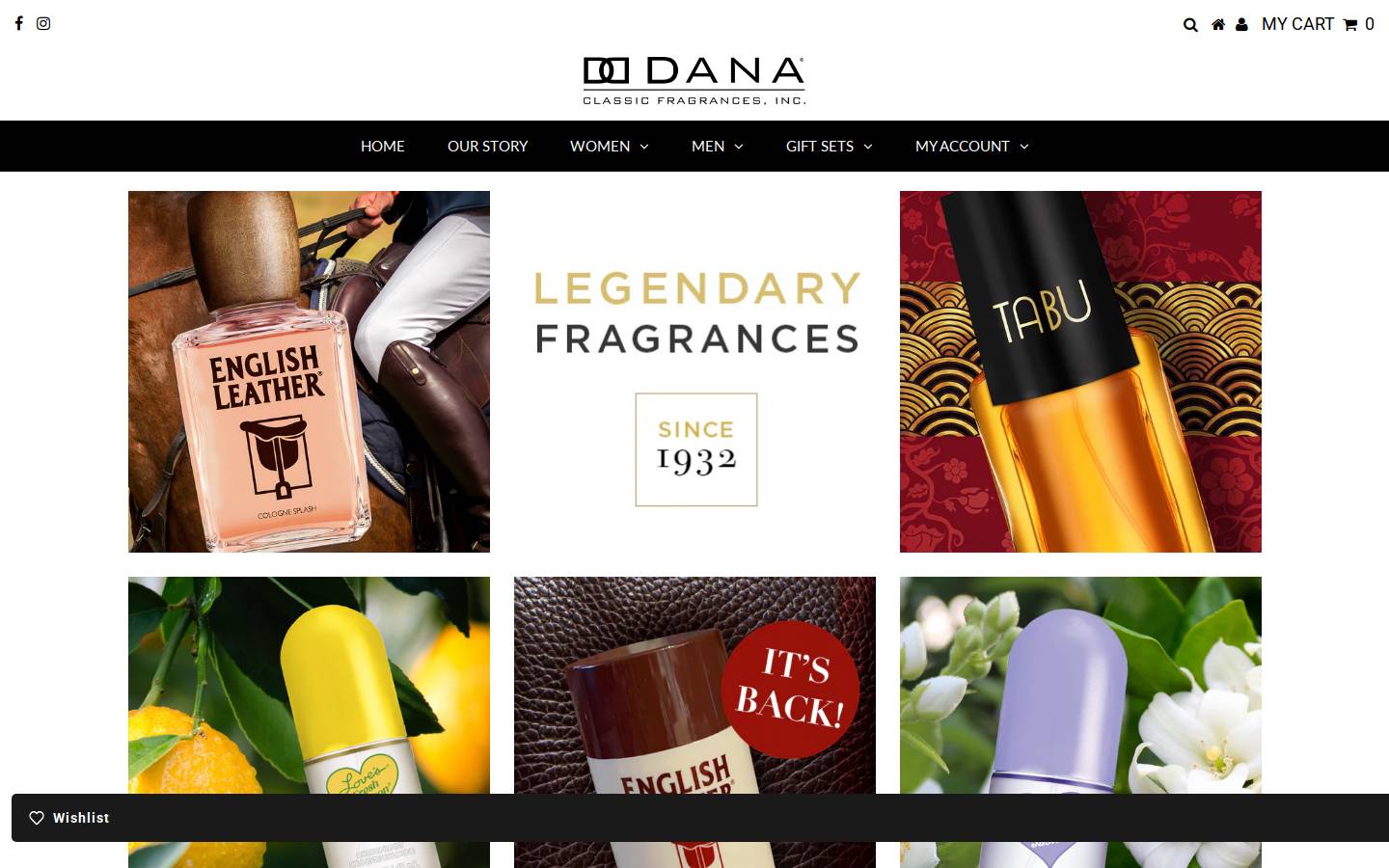 danaclassics.com homepage screenshot