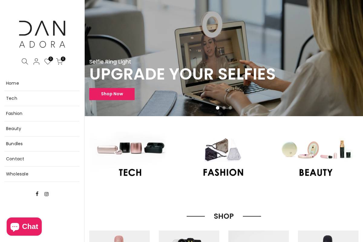 danadora.com homepage screenshot