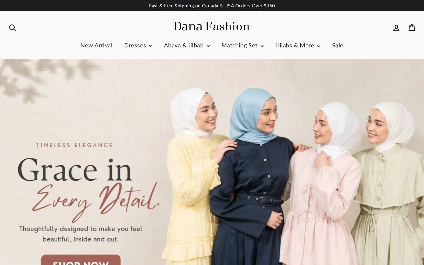 danafashions.com homepage screenshot
