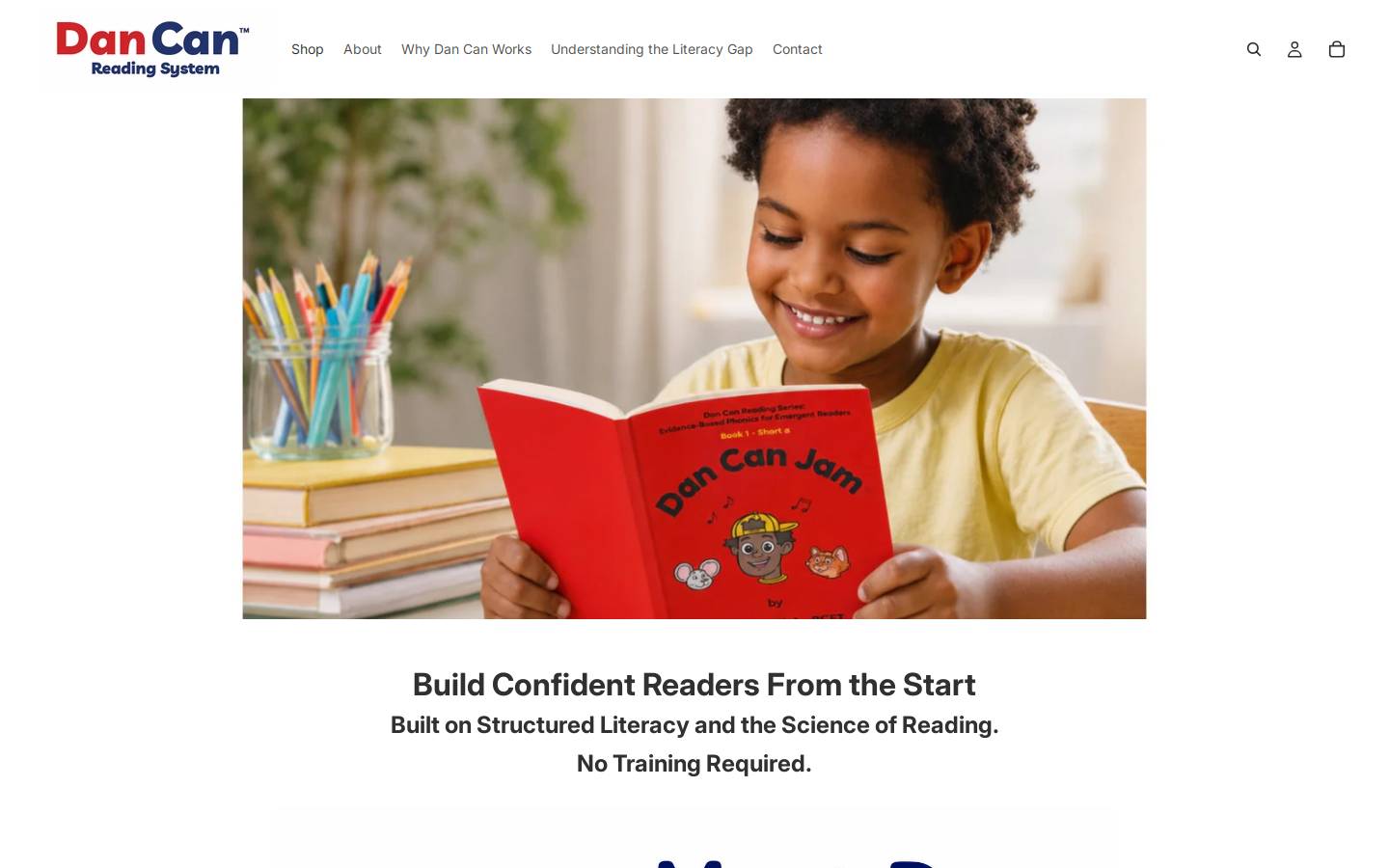 dancanreading.com homepage screenshot