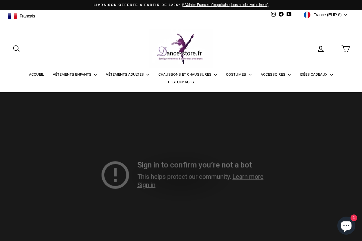 Dance Store homepage screenshot