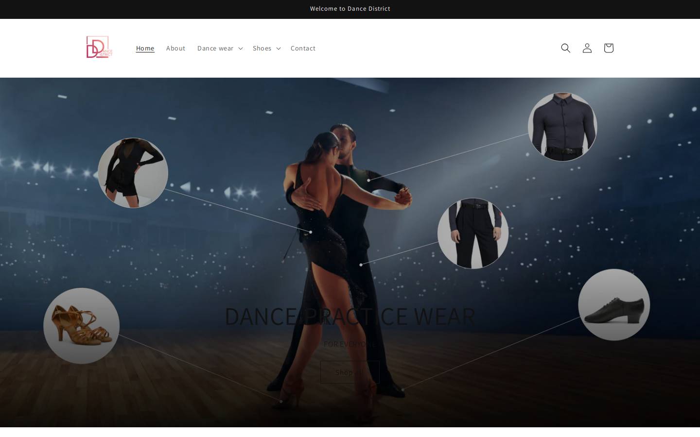 dancedistrict.ch homepage screenshot