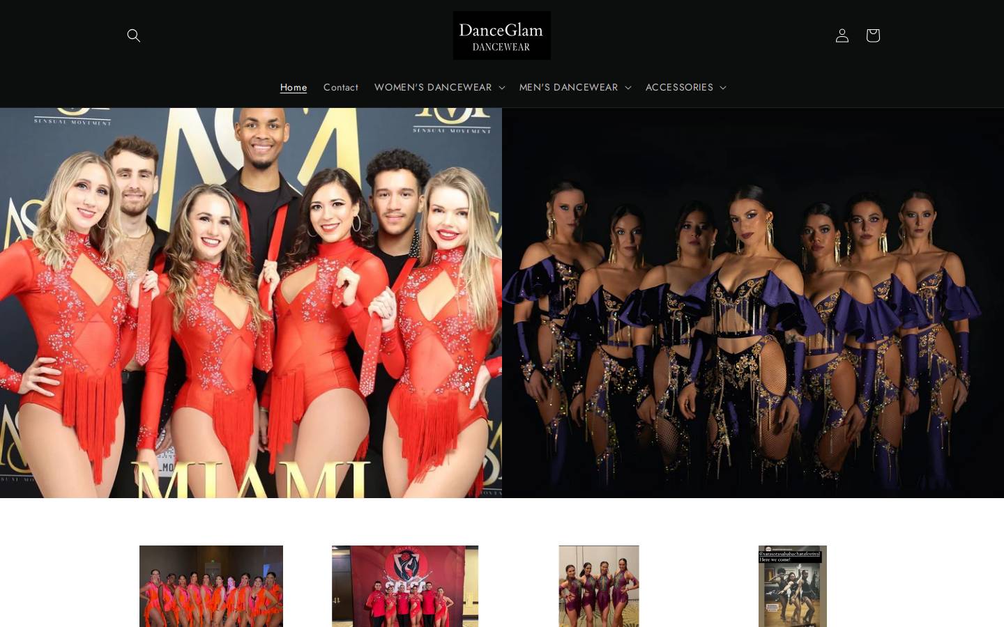 danceglam.com homepage screenshot