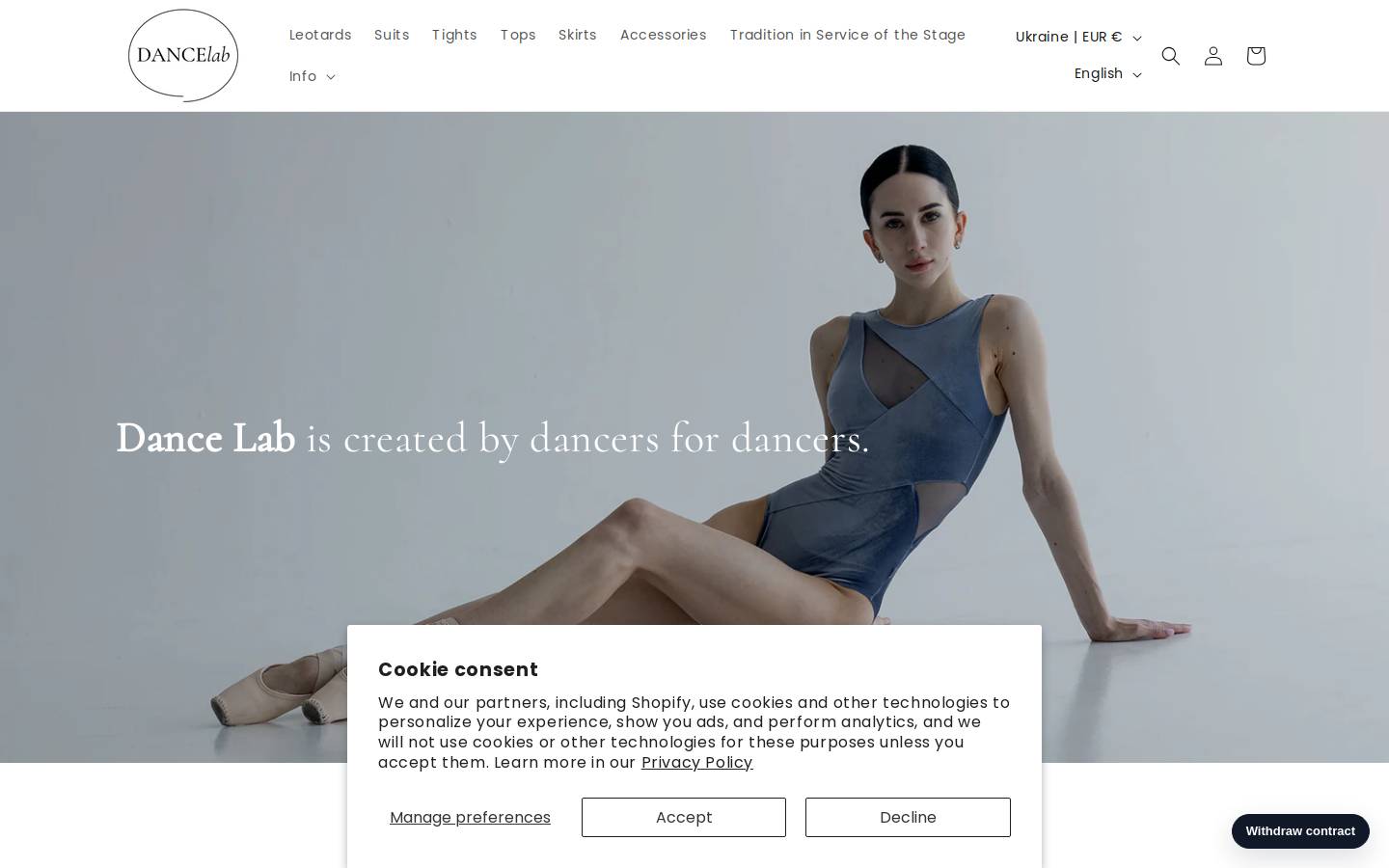 dancelab.com.ua homepage screenshot