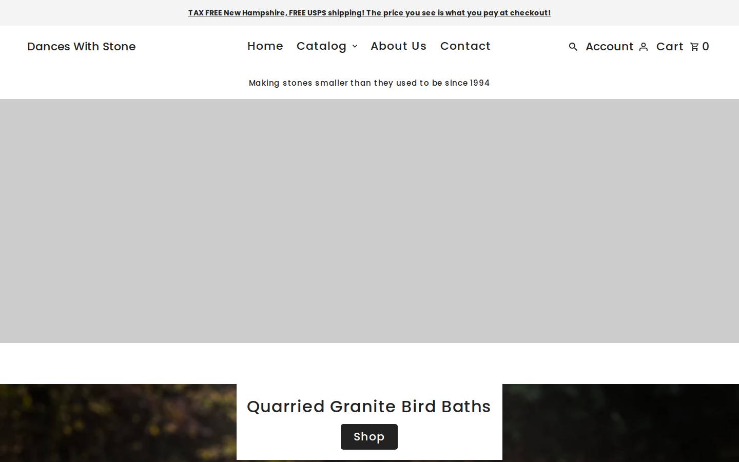danceswithstone.com homepage screenshot