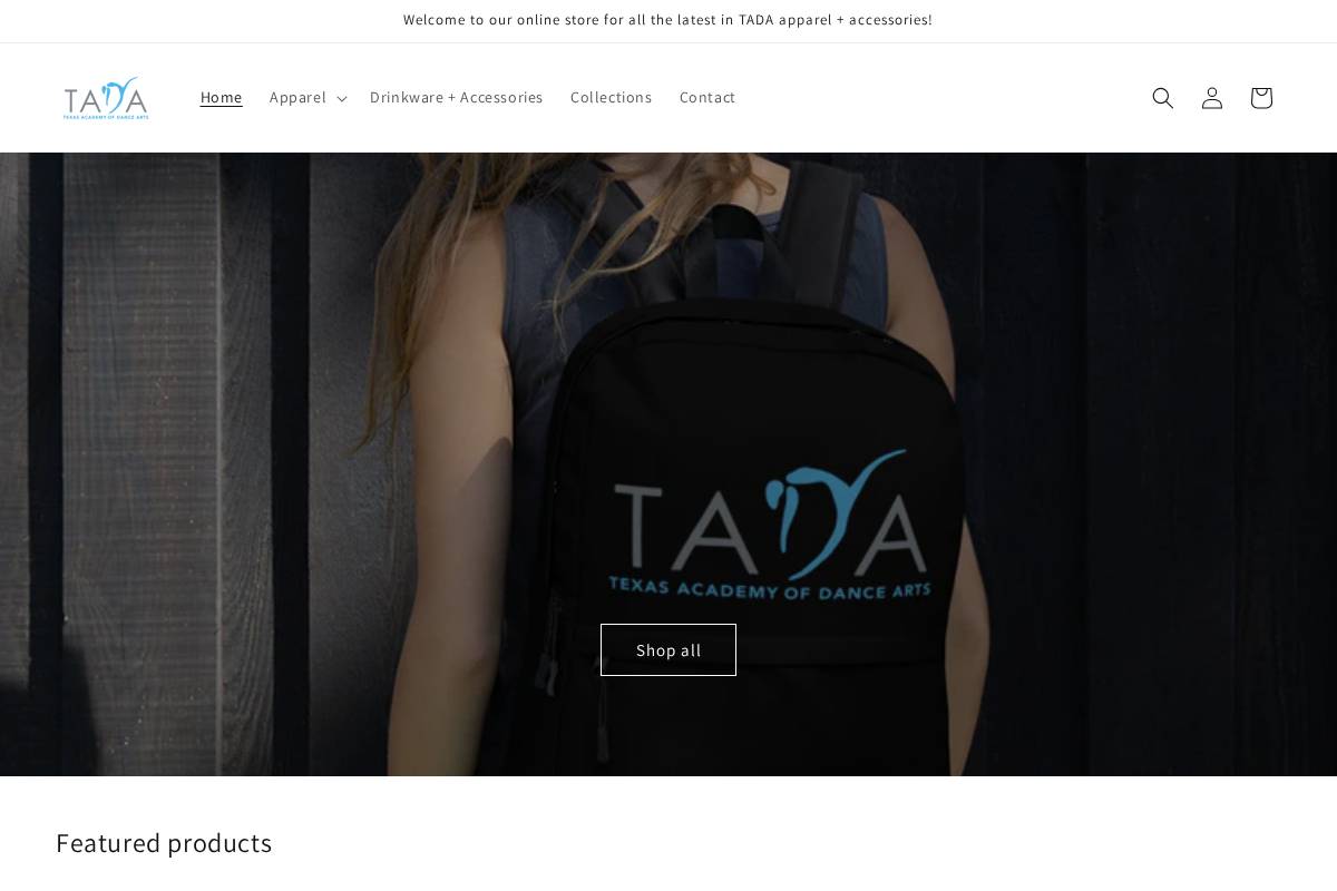 dancetada.shop homepage screenshot