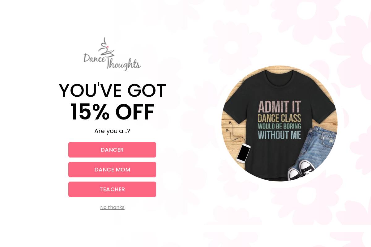 dancethoughts.net homepage screenshot