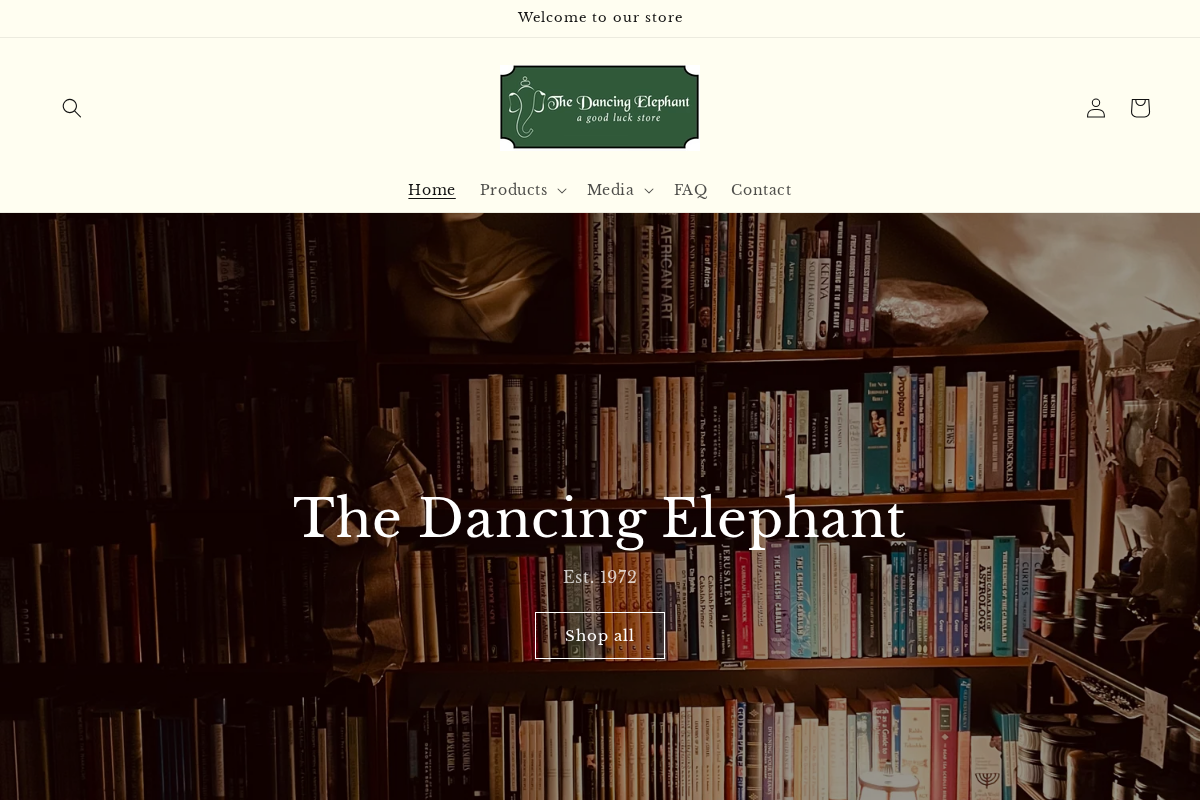 dancingelephant.shop homepage screenshot