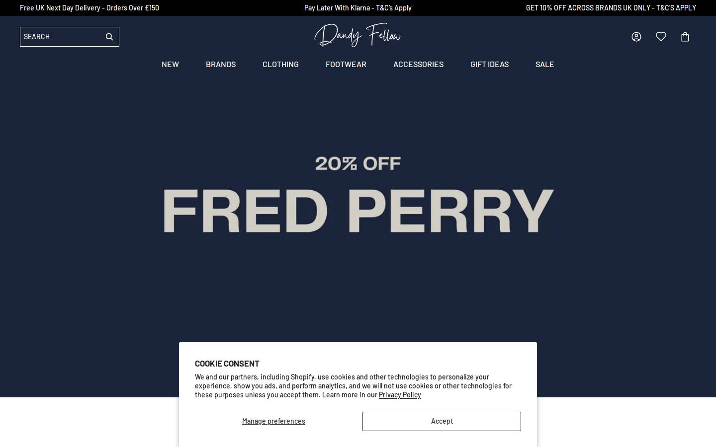 Dandy Fellow homepage screenshot