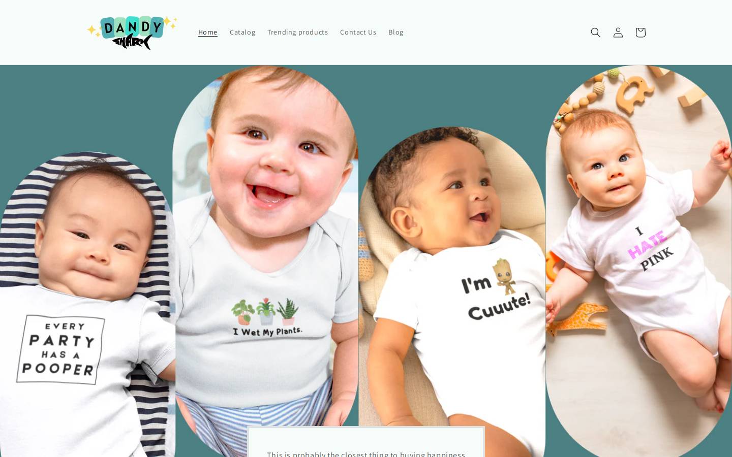 dandyshark.com homepage screenshot