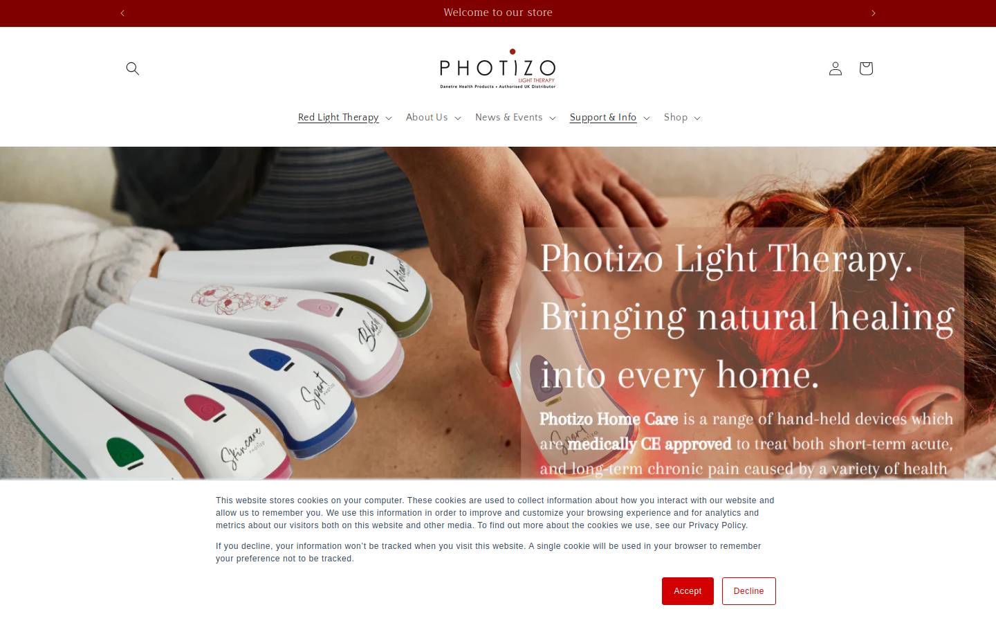 Danetrehealthproducts homepage screenshot