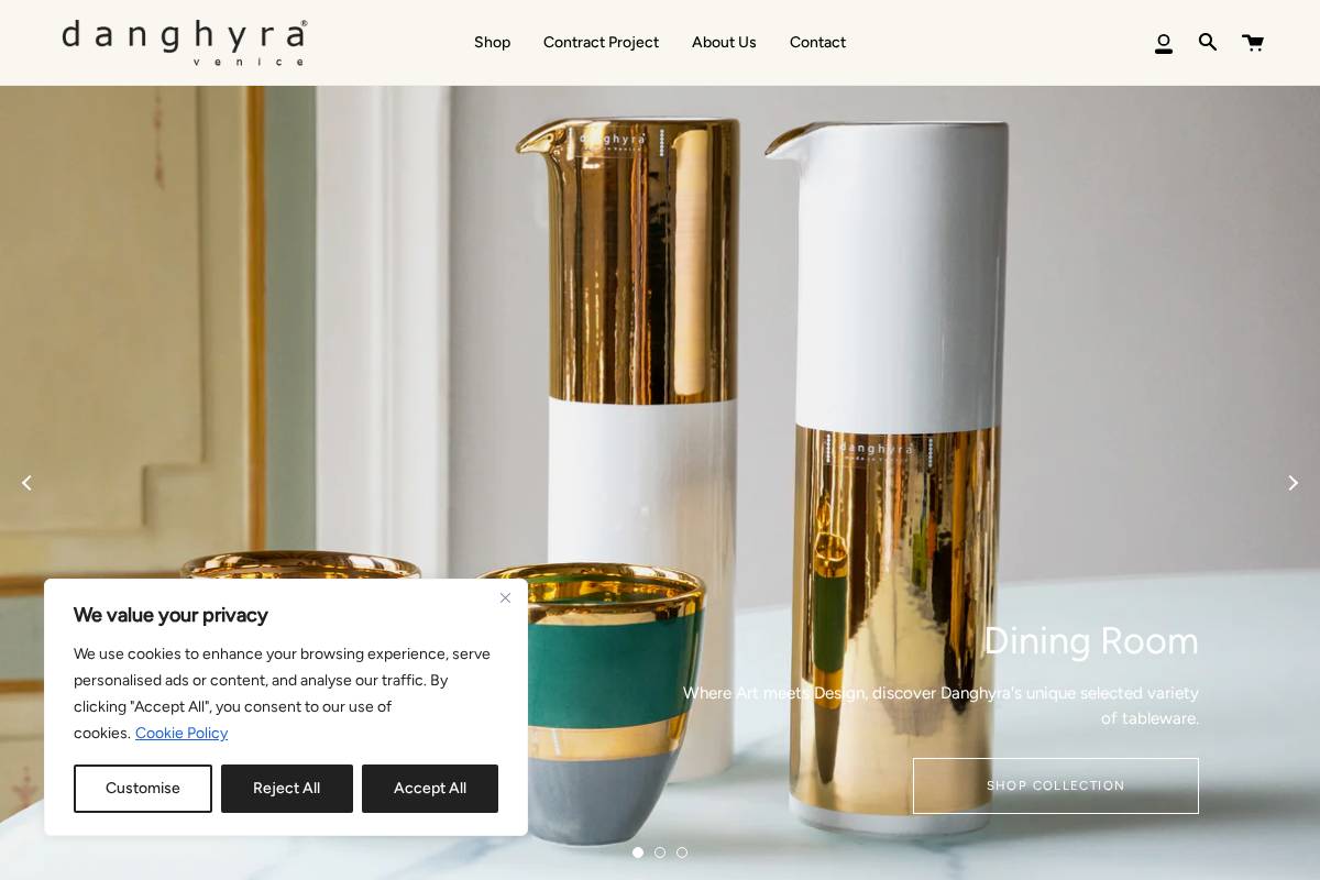 danghyra.com homepage screenshot